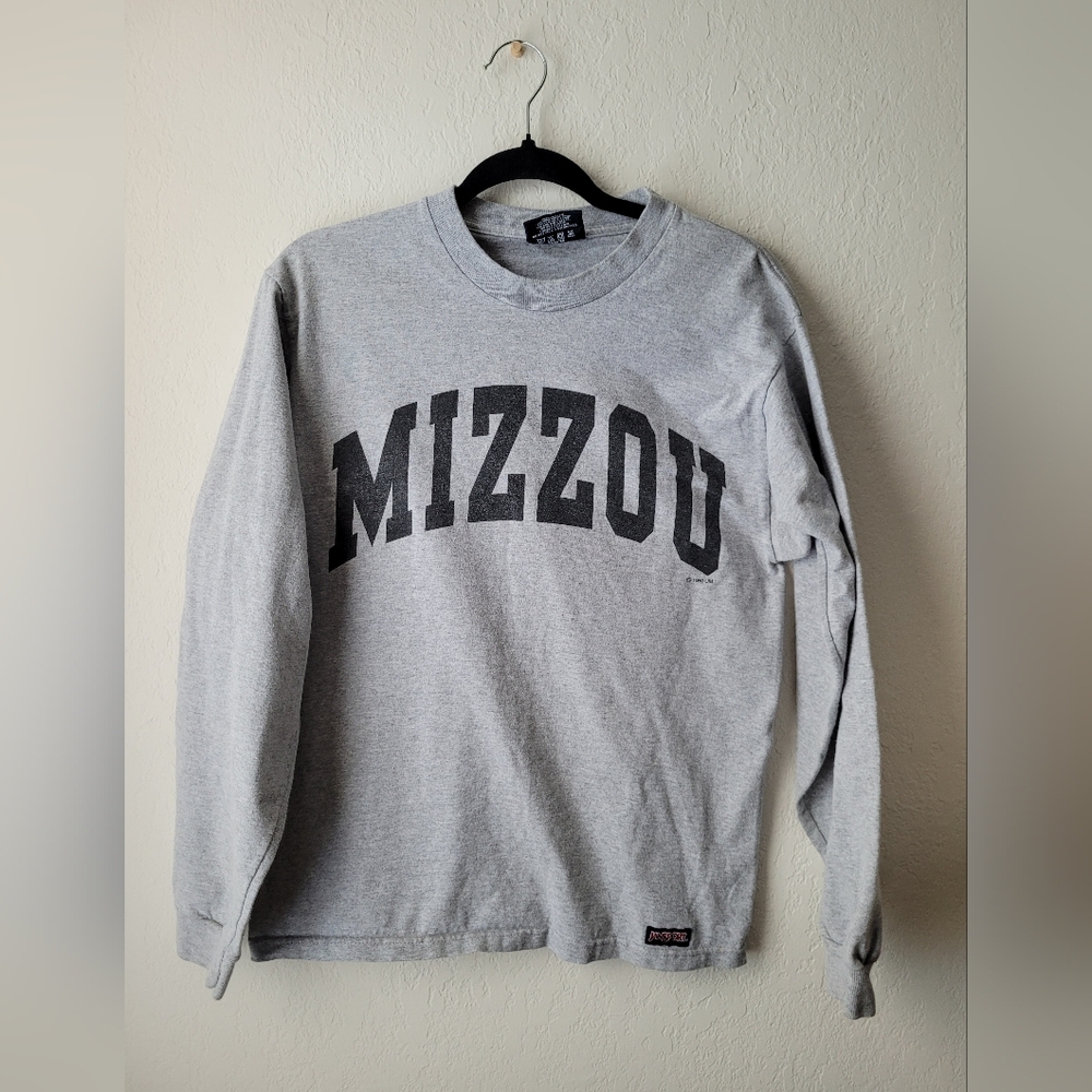 Vintage 1980s Mizzou University of Missouri jansport long sleeve tee | size s